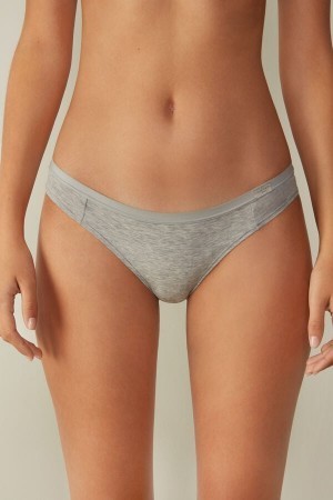 Grey Intimissimi Cotton Panties | CAZPD98804